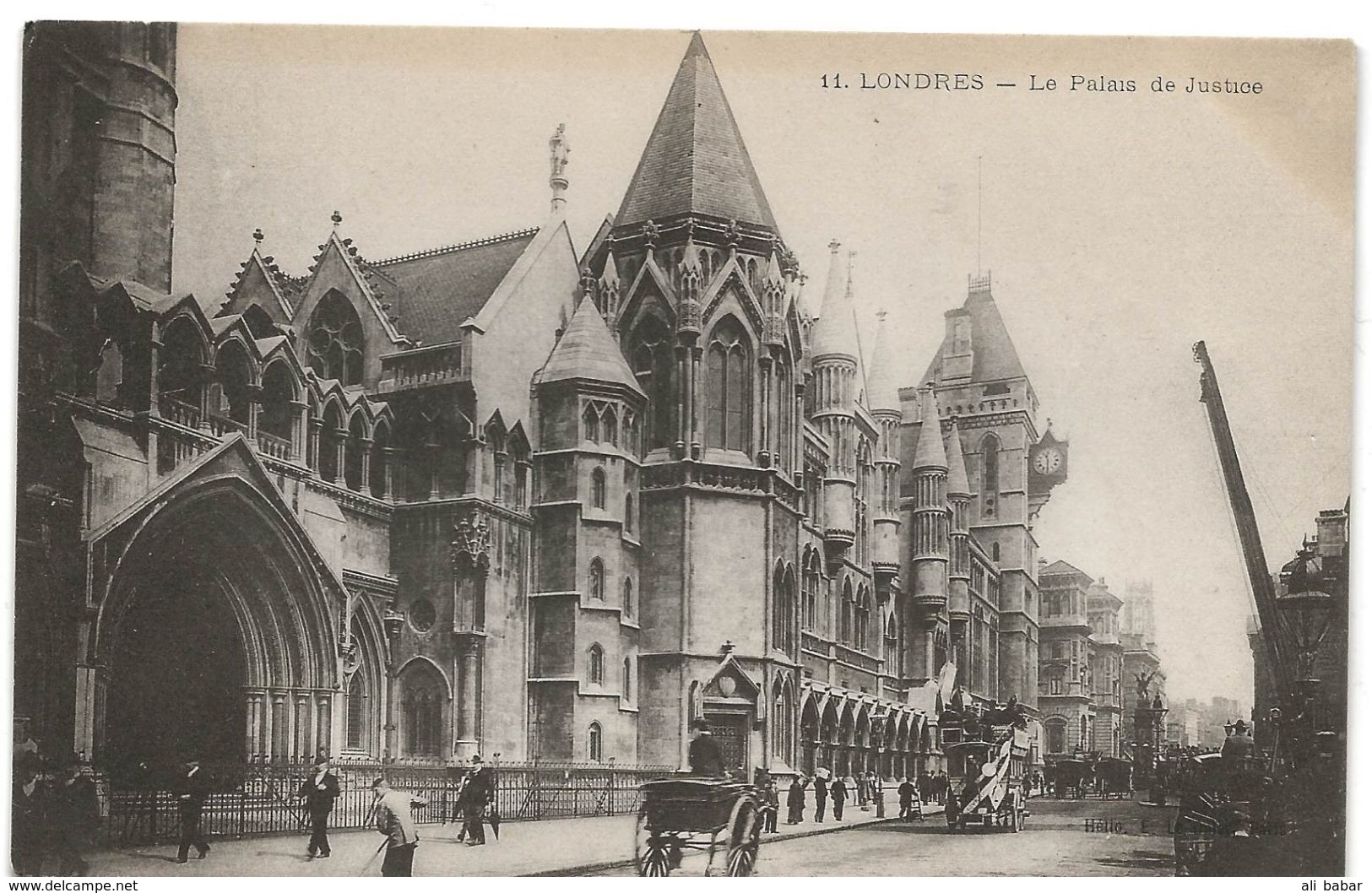 London : Palais De Justice (Editeur E. Le Deley, Paris, N°11) - Trafalgar Square