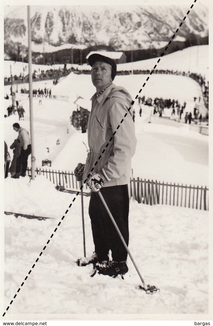 1948 Photo Jeux Olympiques D'hiver Saint Moritz Suisse Ski - St. Moritz