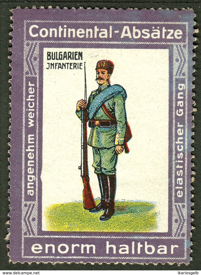 Hannover 1913 " Continental-Absätze Bild: Infanterie Bulgarien " Vignette Cinderella Reklamemarke - Vignetten (Erinnophilie)