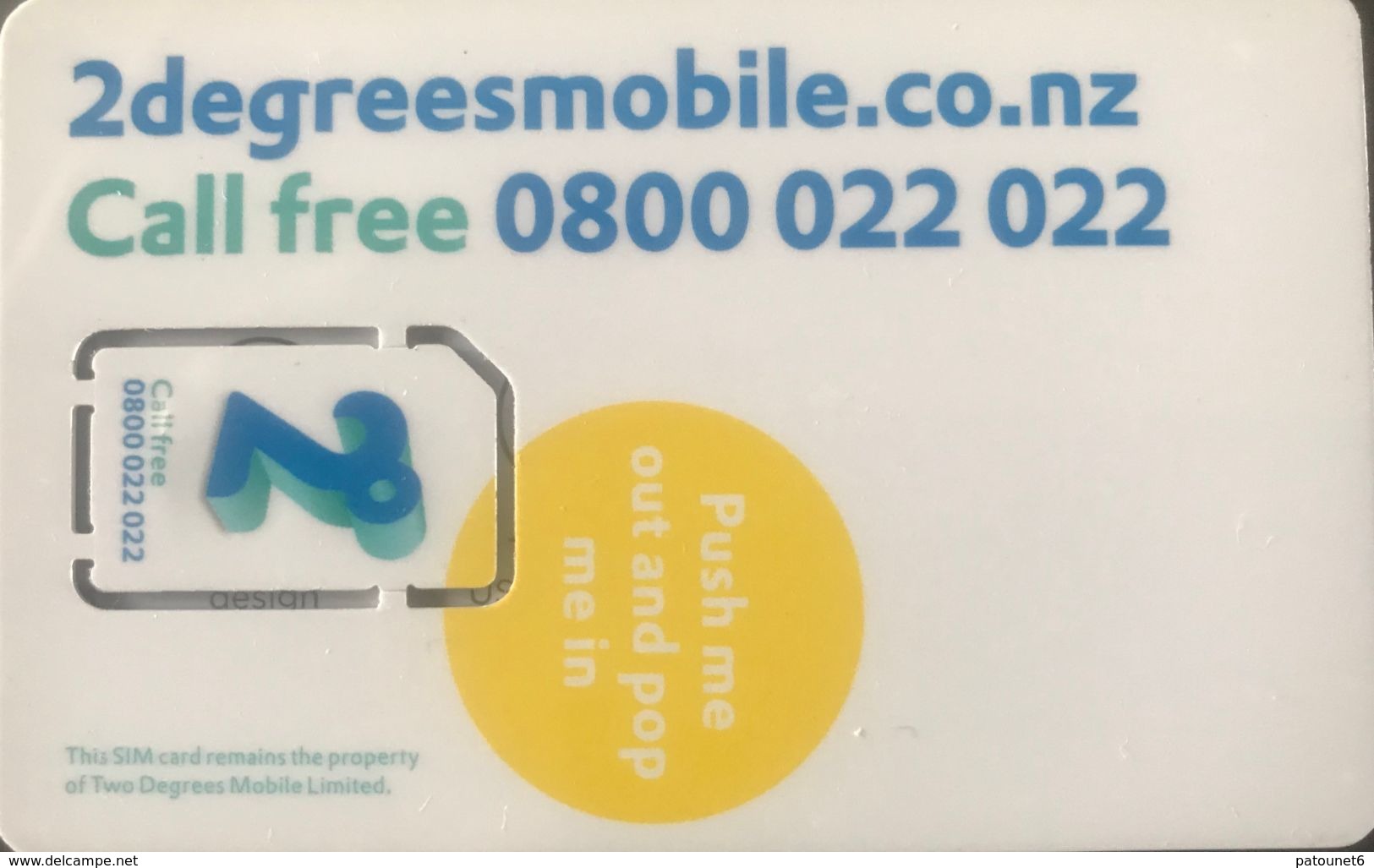NOUVELLE-ZELANDE  -  GSM  - 2degreesmobobile.co.nz - With Chip - New Zealand
