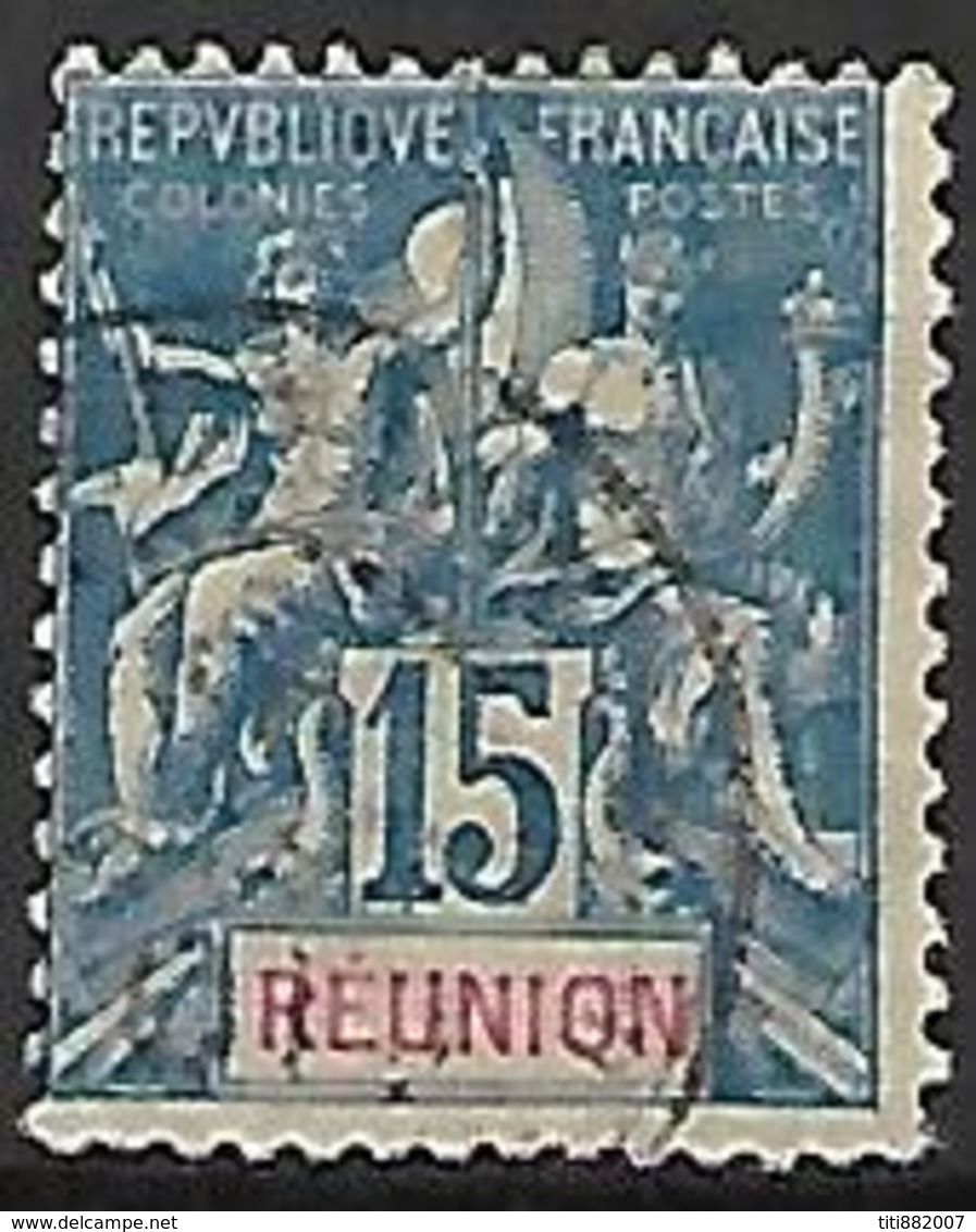 REUNION.   -  1892.  YT N° 37 Oblitéré. Type Groupe. - Used Stamps