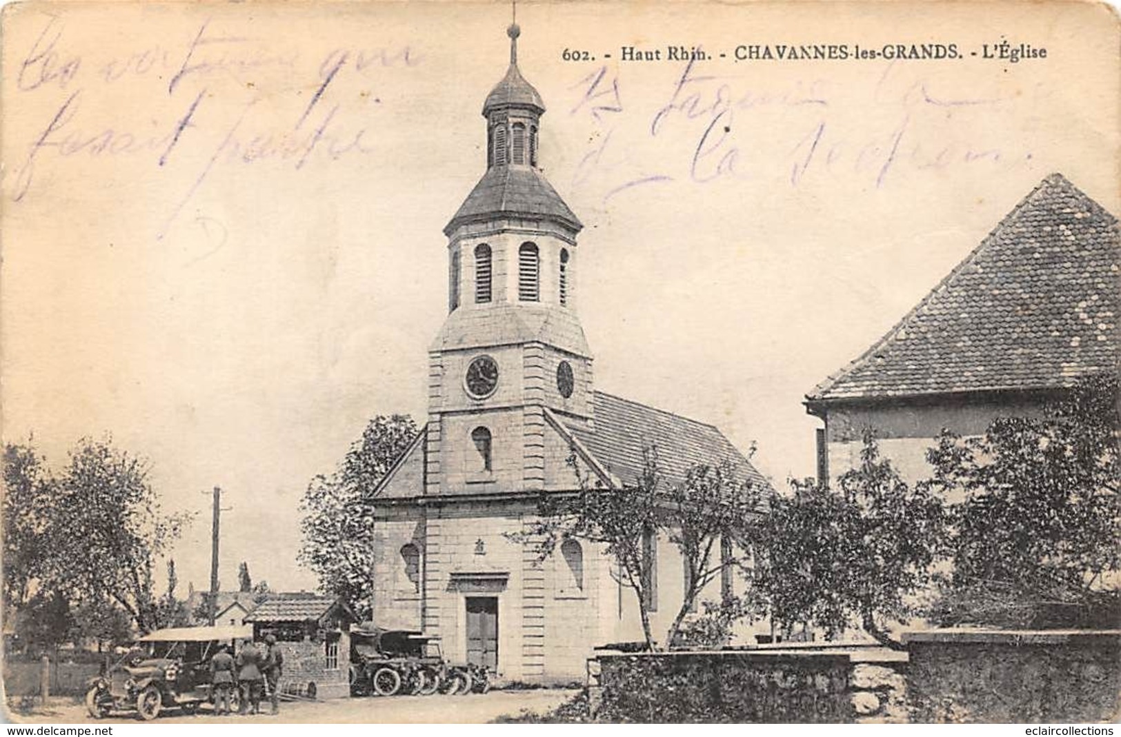 Chavannes Les Grands          68       Place Et église         (voir Scan) - Autres & Non Classés