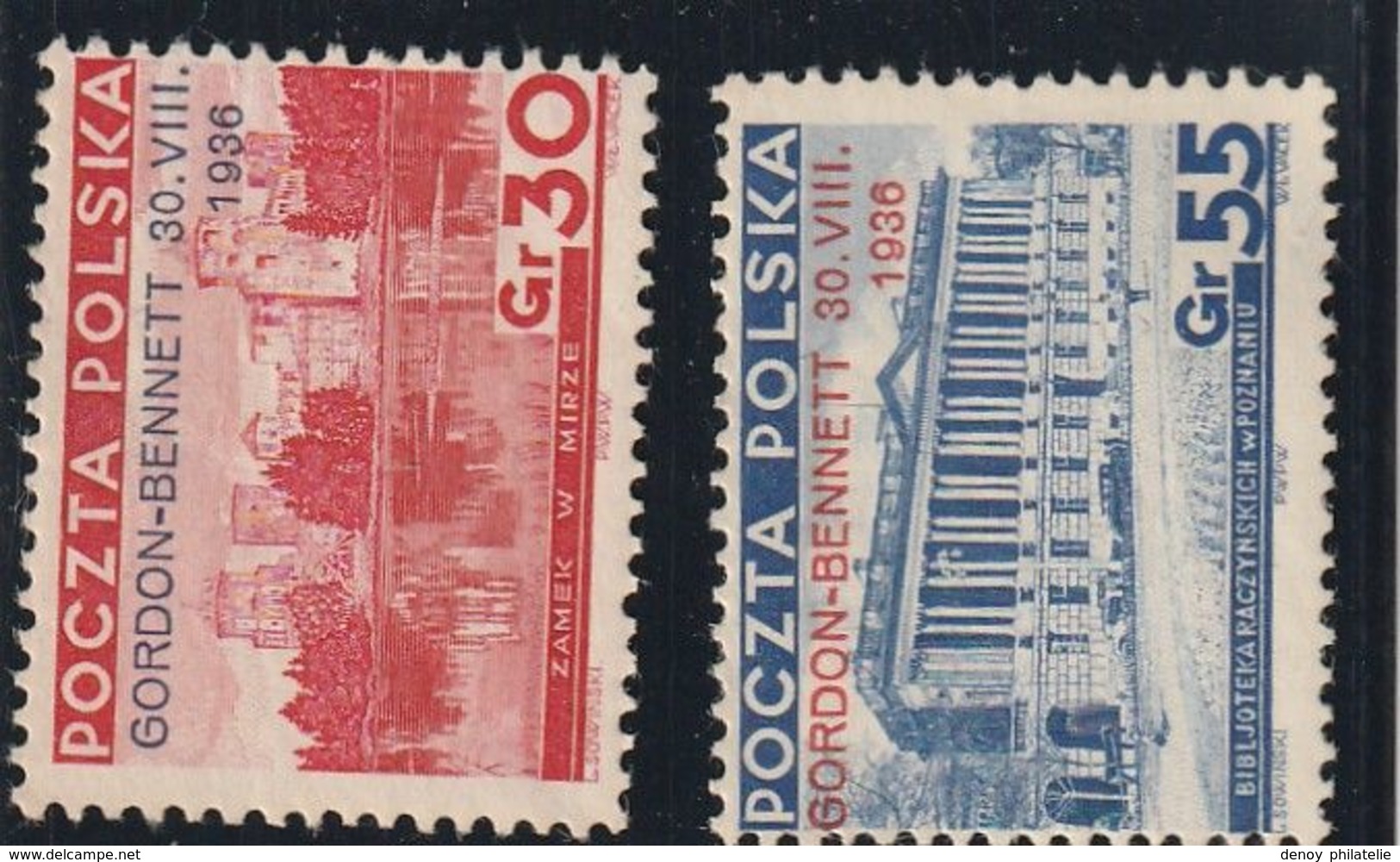 Pologne N° 390A Et 390B Avec Charniére * - Nuovi