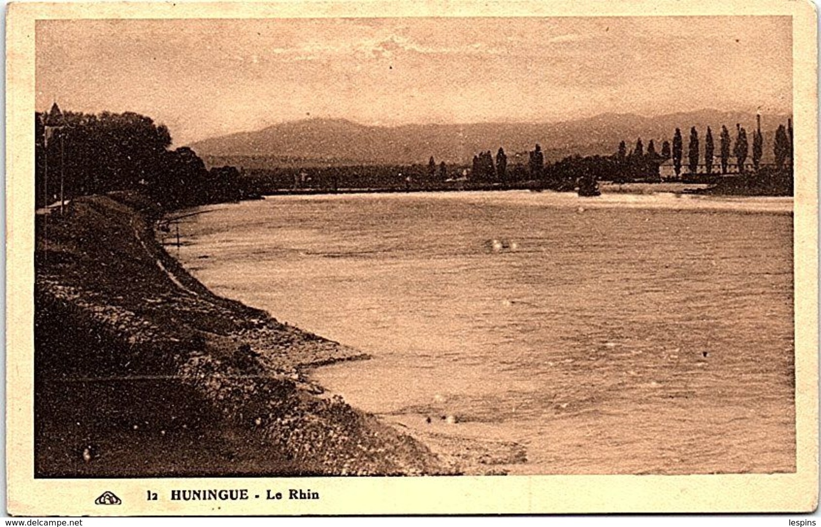 68 - HUNINGUE - Le Rhin - Huningue