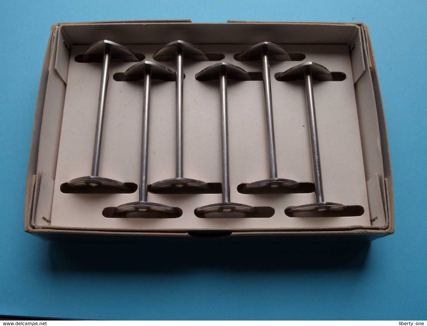 BESTEK / MESSENLEGGERS ( GERO - ZILMETA > N° 581 ) 6 Stuks / Pcs. ( Boite / Box In Carton ) Art Deco Motief ! - Silverware