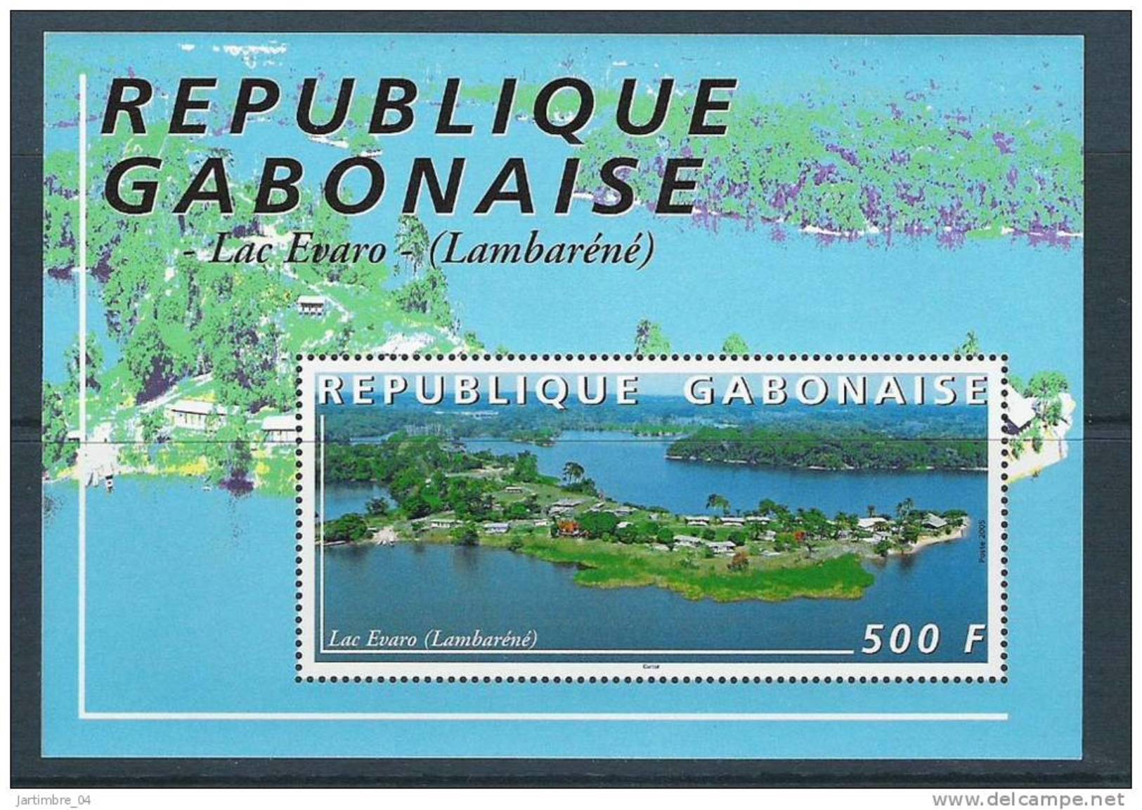 2005 GABON BF 116** OuMichel Bloc 129** Lac Evaro - Gabon (1960-...)