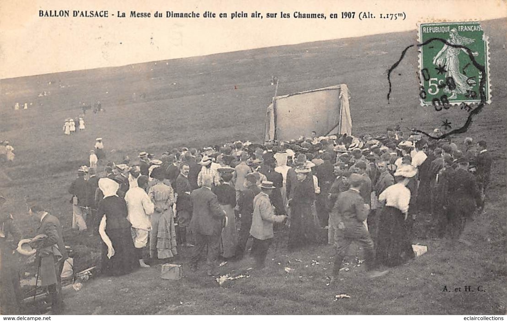 Ballon D'Alsace          90       Messe Du Dimanche Sur Les Chaumes En 1907        (voir Scan) - Andere & Zonder Classificatie
