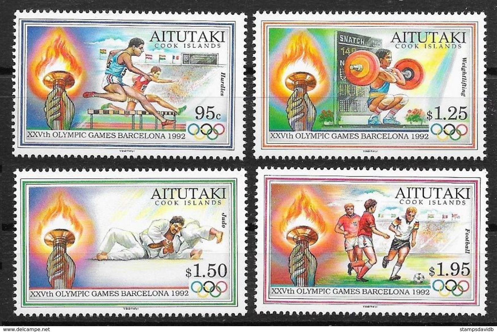 1992	Aitutaki	683-686	1992 Olympic Games In Barcelona	13,00 € - Summer 1992: Barcelona