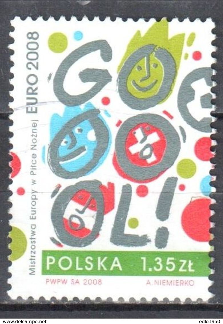 Poland  2008 - European Soccer Cup - Mi.4361 - Used - Used Stamps