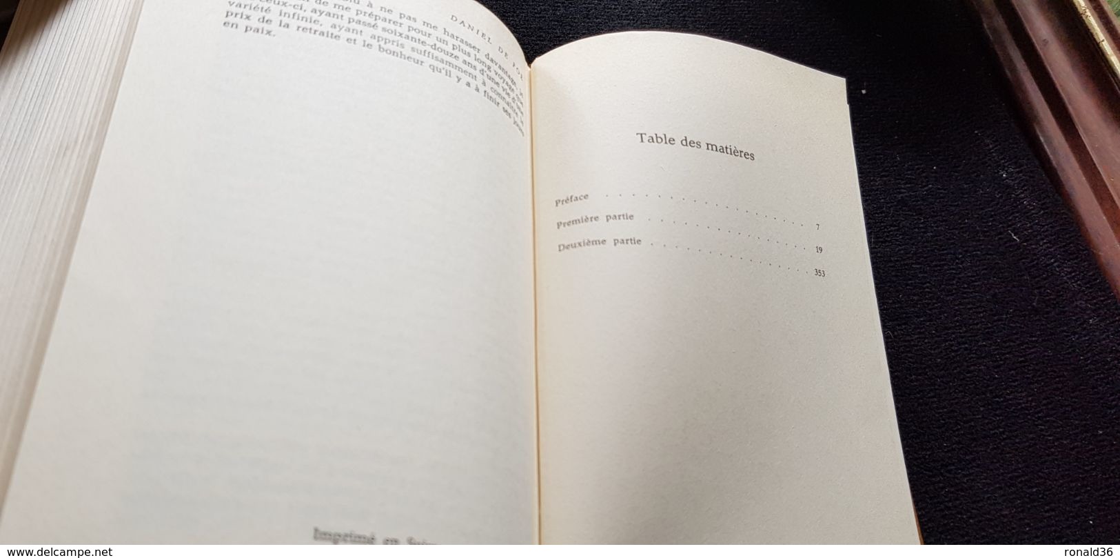 Livre 1967 Aventures De ROBINSON CRUSOE Par Daniel De Foé Reliure H Et J Schumacher Berne Imprimé A Vevey Suisse - Avventura