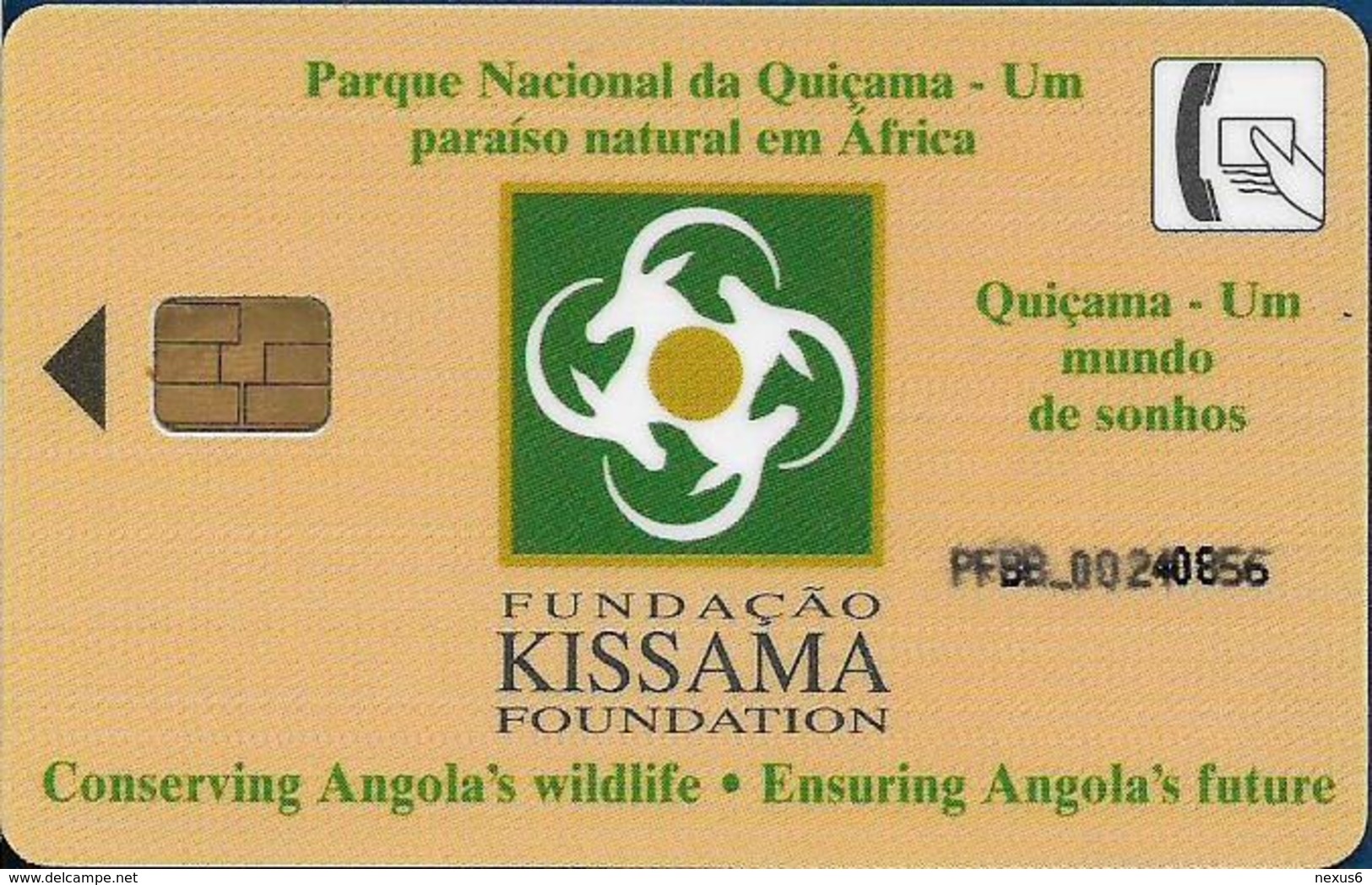 Angola - Angola Telecom - Giraffe, 1997, 50U, Used - Angola