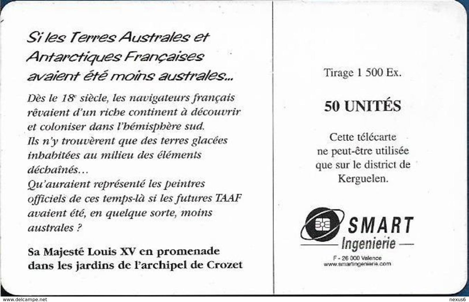 TAAF - Mezières (Louis XV) - TAF-32A (no Logo On Reverse), 2003, 50U, 1.500ex, Rare Issue! - TAAF - Franz. Süd- Und Antarktisgebiete