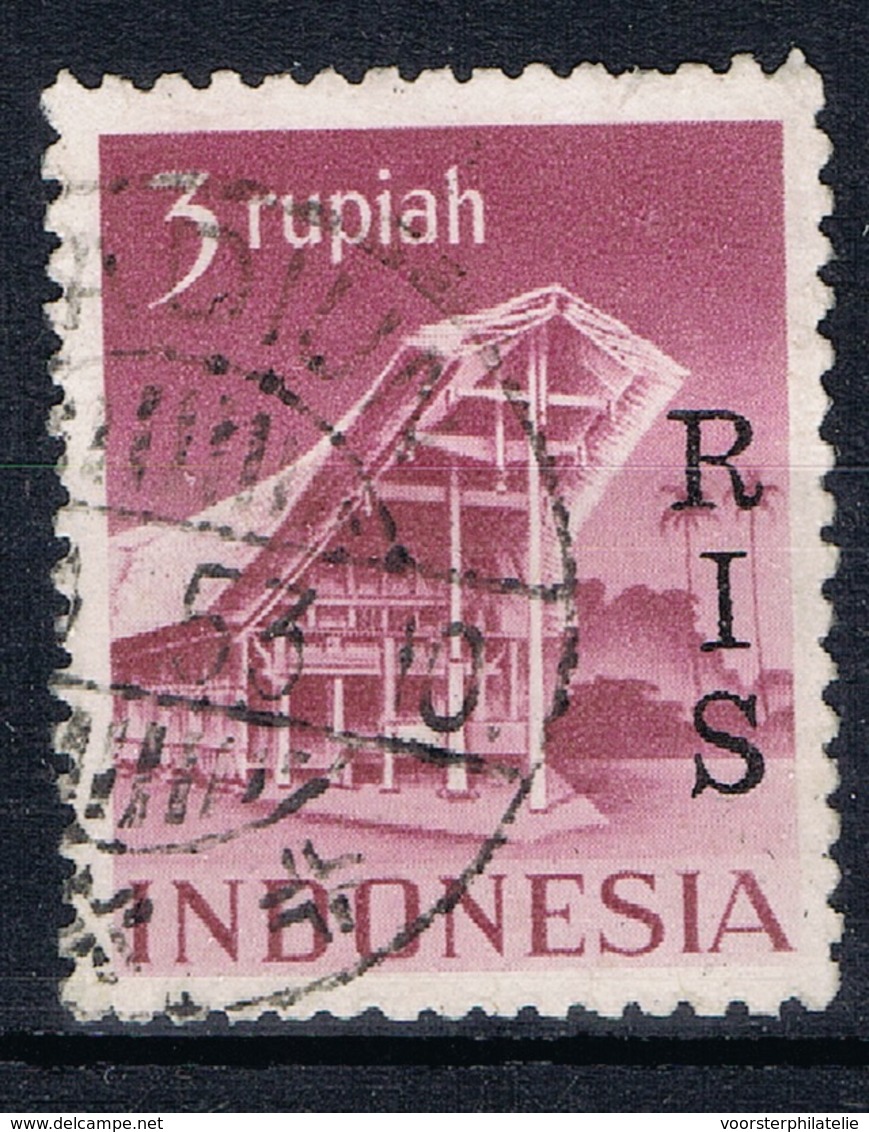 L 492 ++ INDONESIA 1950  ZBL 60 RIS GESTEMPELD USED CANCELLED - Indonesië