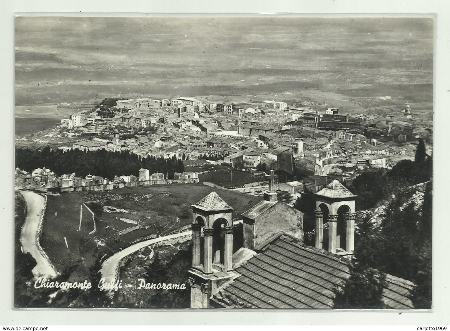 CHIARAMONTE GULFI - PANORAMA  VIAGGIATA   FG - Ragusa