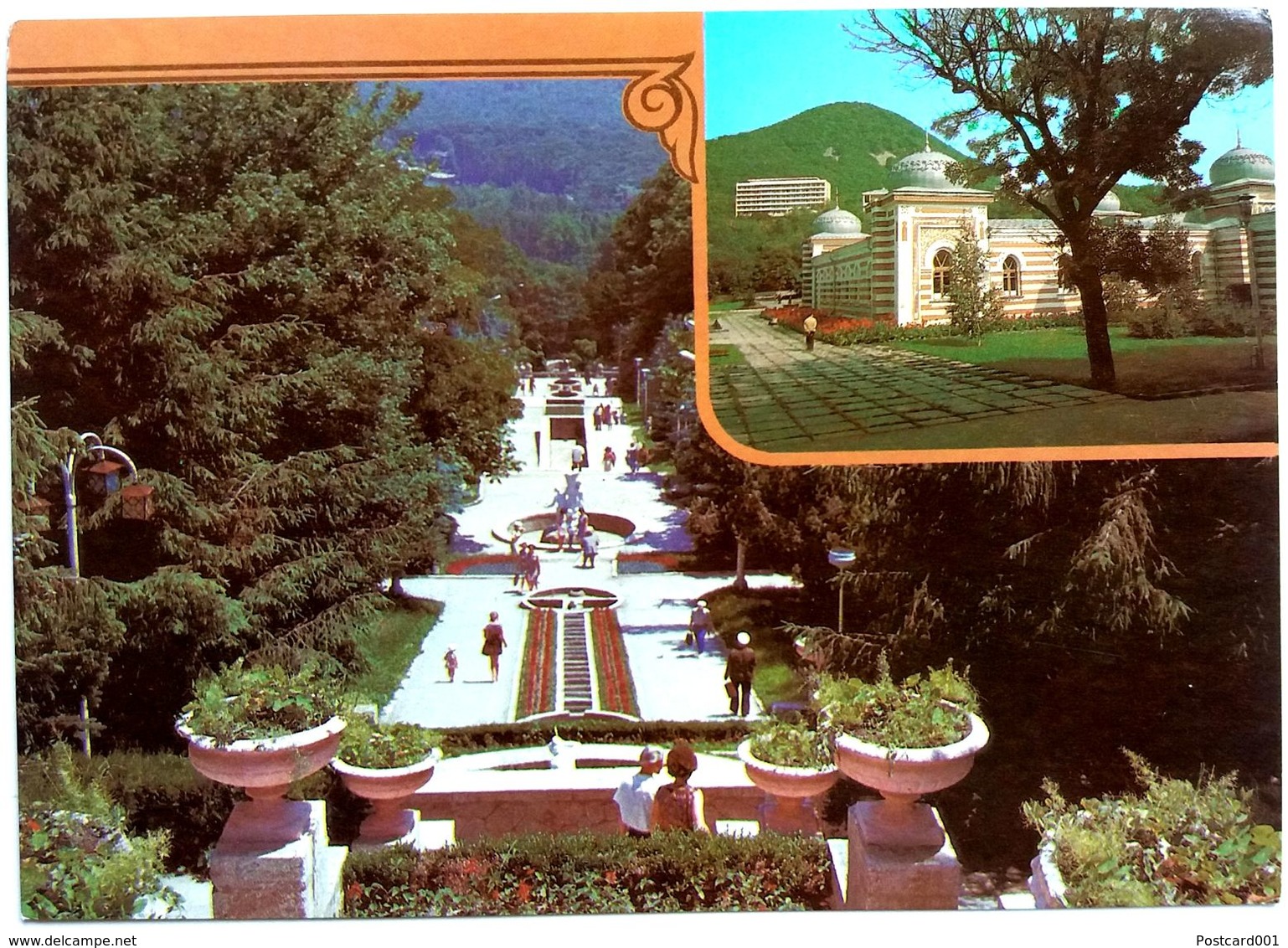 #831  The Park In Ostrovsky Baths Of Spa-City Zheleznovodsk, North Caucasus - RUSSIA - Postcard 1987 - Russia