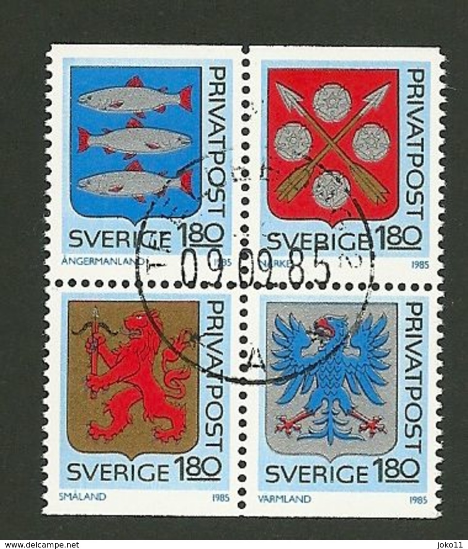 Schweden, 1985, Michel-Nr. 1330-1333, Gestempelt - Gebraucht