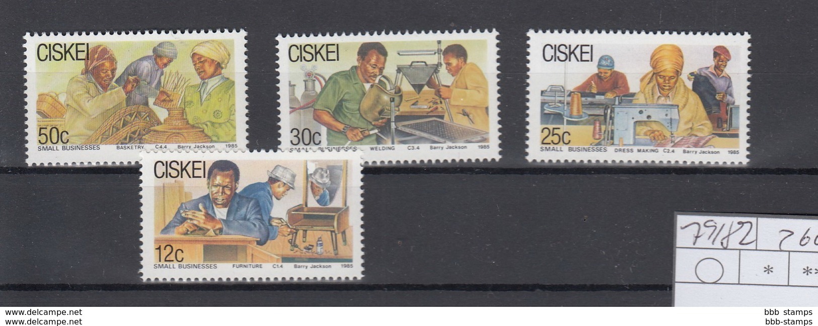 Ciskei Michel Cat.No. Mnh/** 79/82 - Ciskei