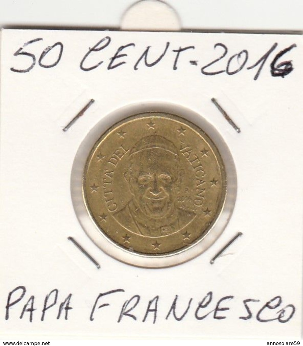 CITTÀ DEL VATICANO VATIKAN - MONETA COIN 50 EURO CENT - 2016 - PAPA FRANCESCO  - LEGGI - Commémoratives