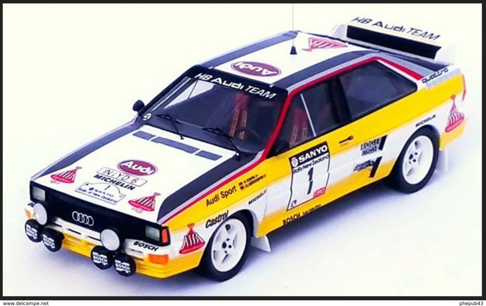 Audi Quattro - HB - Walter Röhrl/Ch. Geistdörfer - Rallye New Zealand 1984 #1 - Troféu - Trofeu