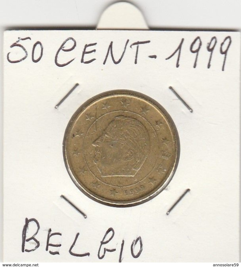 BELGIO - MONETA 50 EURO CENT - 1999 - RARA - LEGGI - Altri & Non Classificati