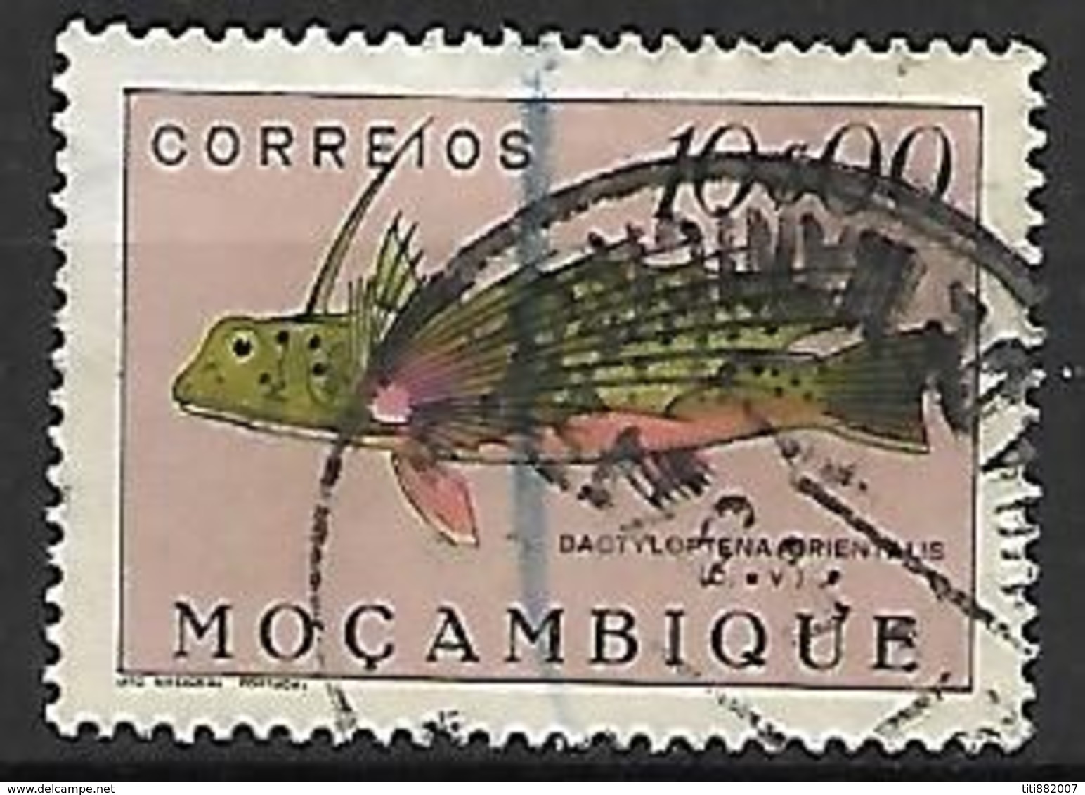 MOZAMBIQUE.     1951 .   Y&T N° 406 Oblitéré.   Poisson - Mozambique