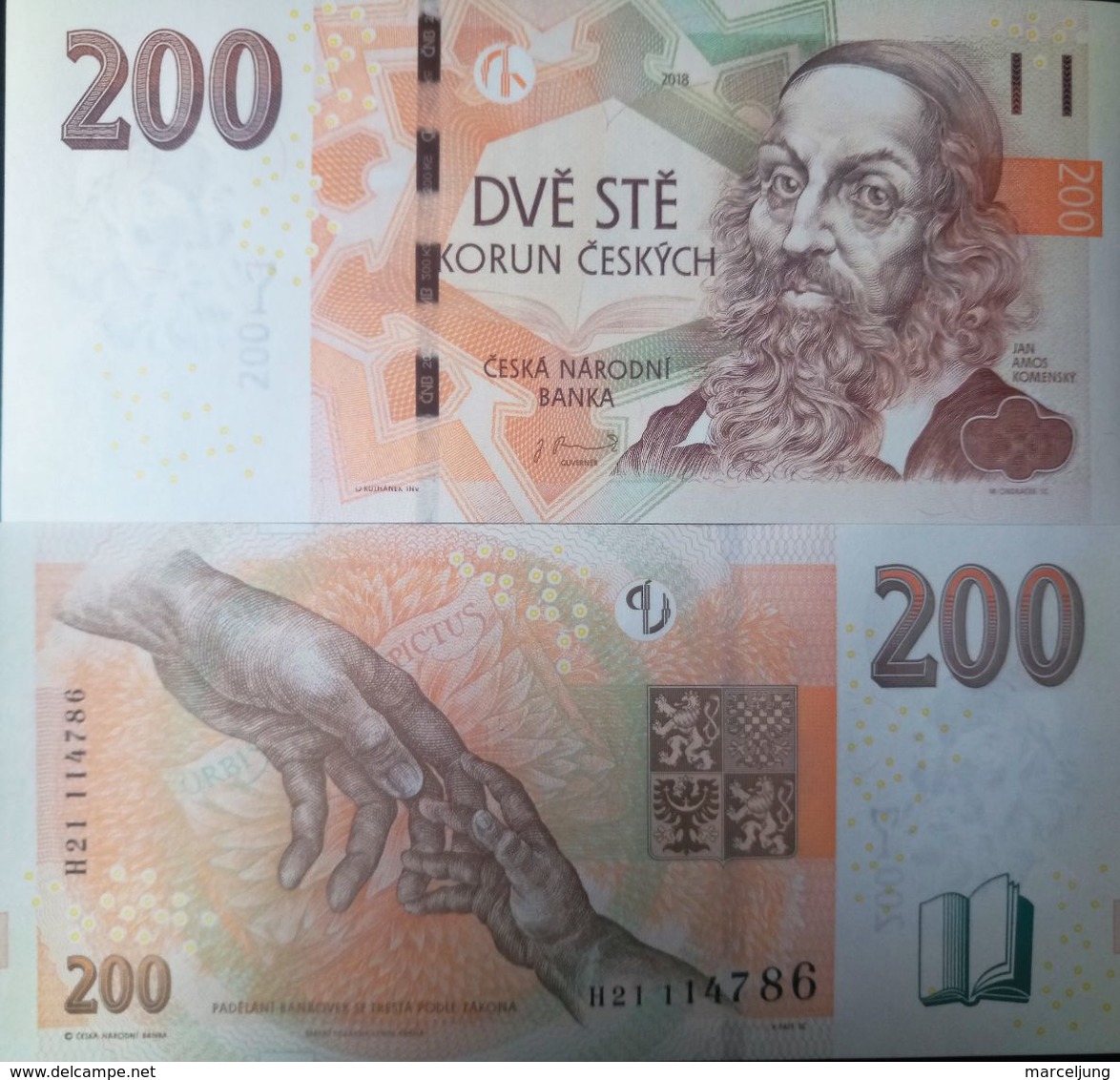 200 Korun Czech Republic UNC 2018 - República Checa