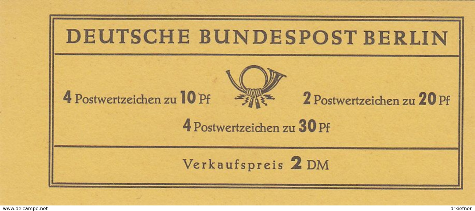 BERLIN  MH 5 C, Postfrisch **, Brandenburger Tor 1966 - Carnets