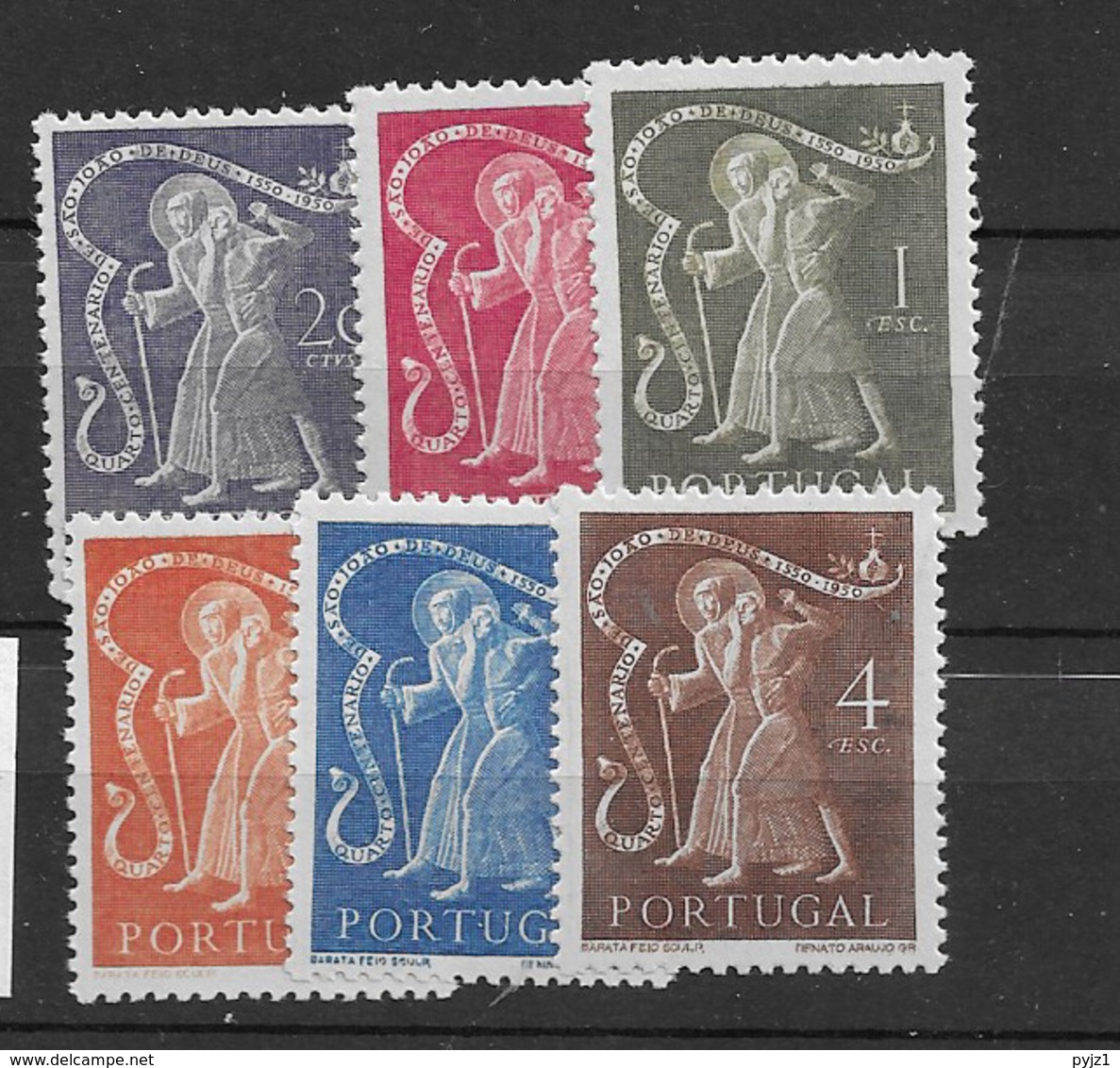 1950 MH Portugal Mi 752-7 - Unused Stamps