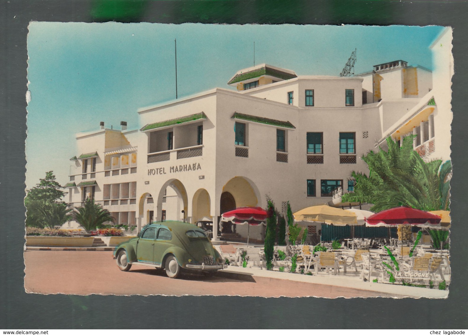 CP (Mar.) Agadir - Entrée De L'Hôtel Marhaba - Volkswagen Coccinelle - Agadir