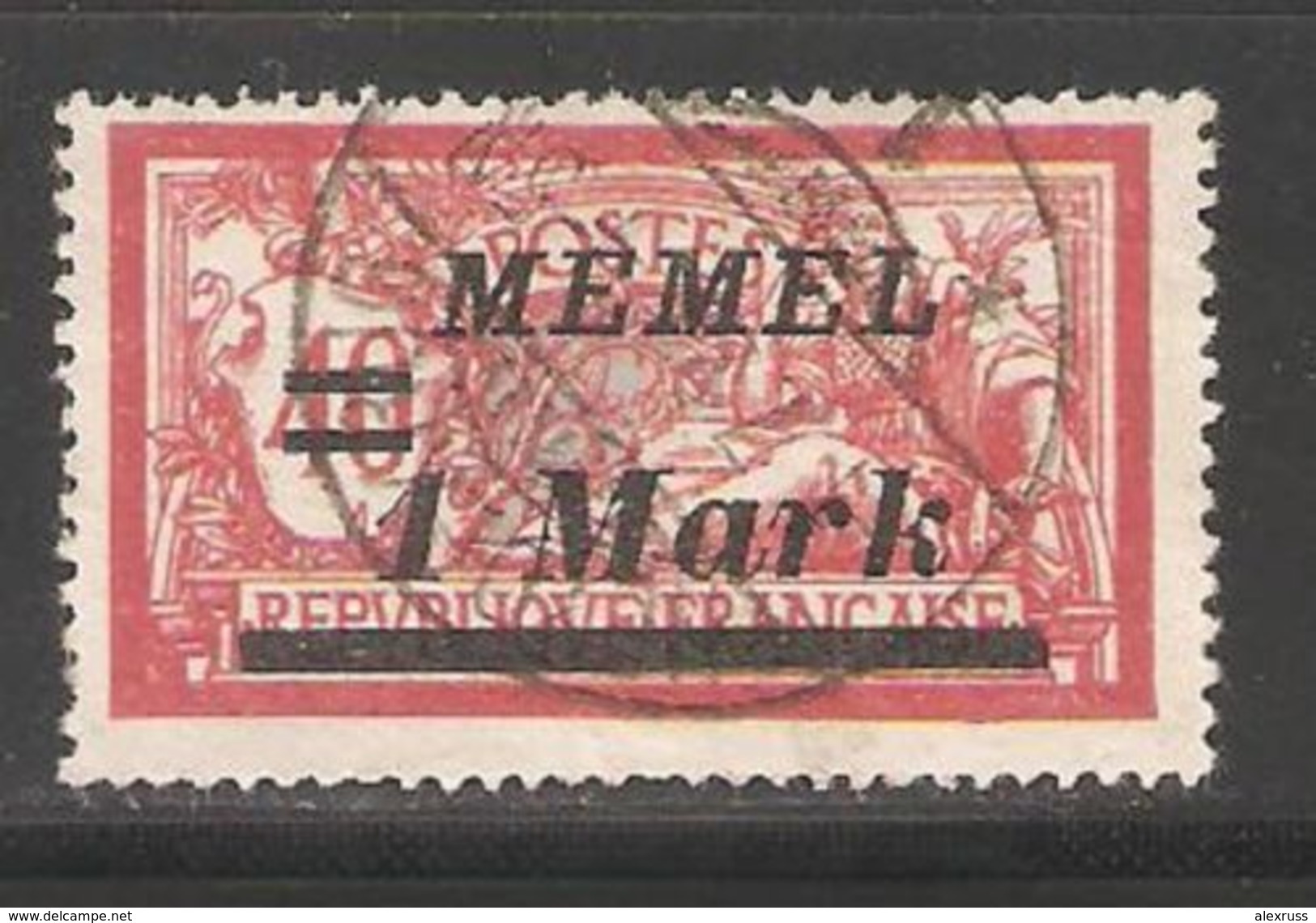 Memel 1922, 1 Mark ,Scott # 69 ,VF Used (A-6) - Gebruikt