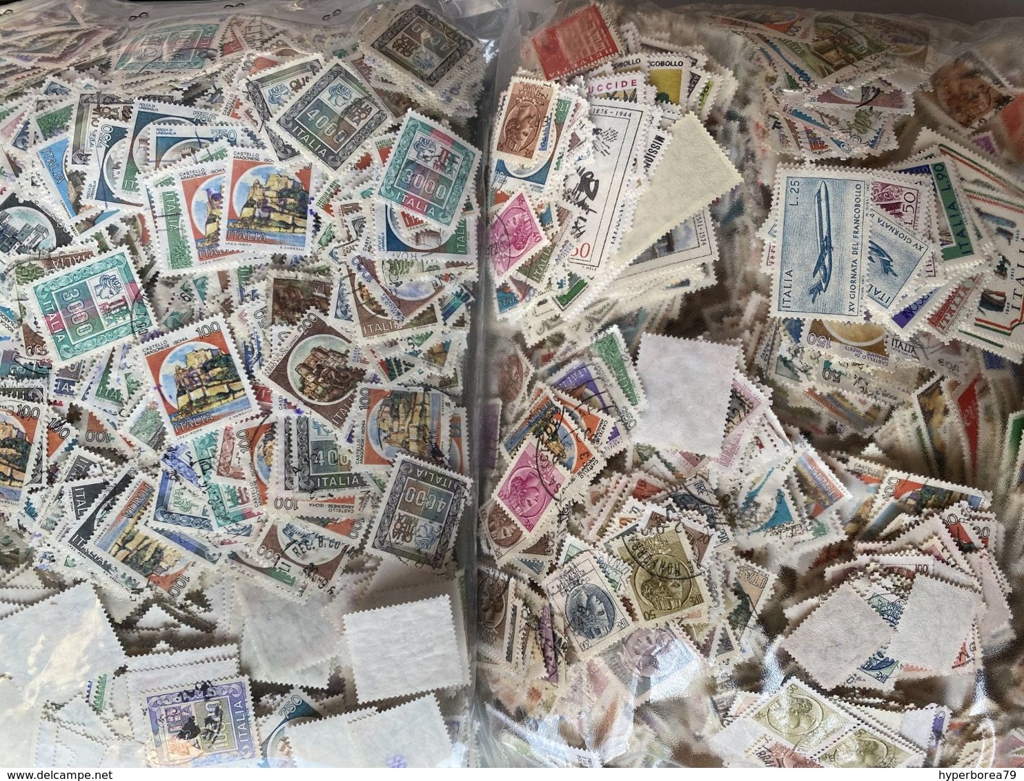 1500+ Italy Italia Kiloware Stamps Off Paper 150 Grams - Vrac (min 1000 Timbres)