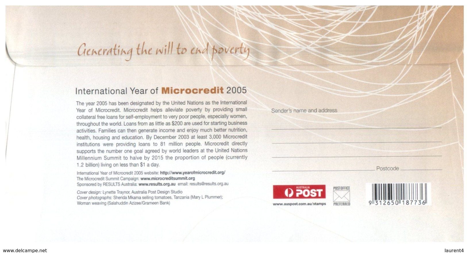 (B 6) Australia  - Microcredit 2005 + Astronomy 2009 (2 Pre-paid Covers) - FDC