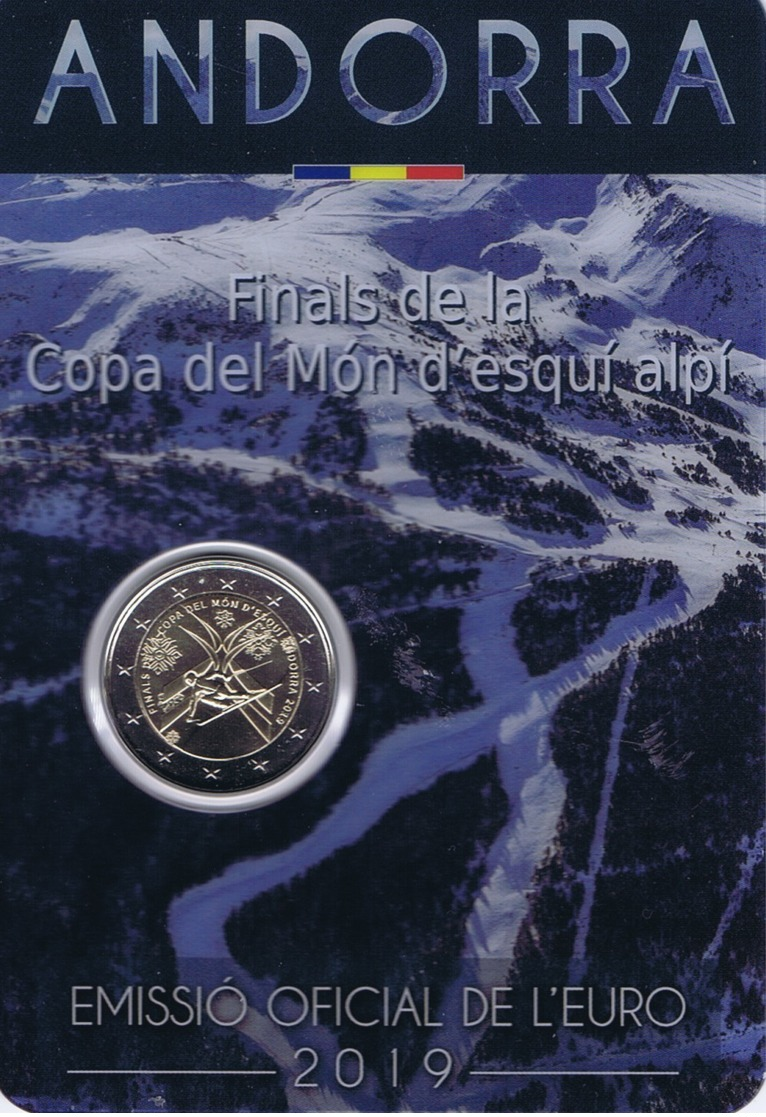 Andorra -2 Euro Commemorativo Anno 2019 -  Sci - Andorra