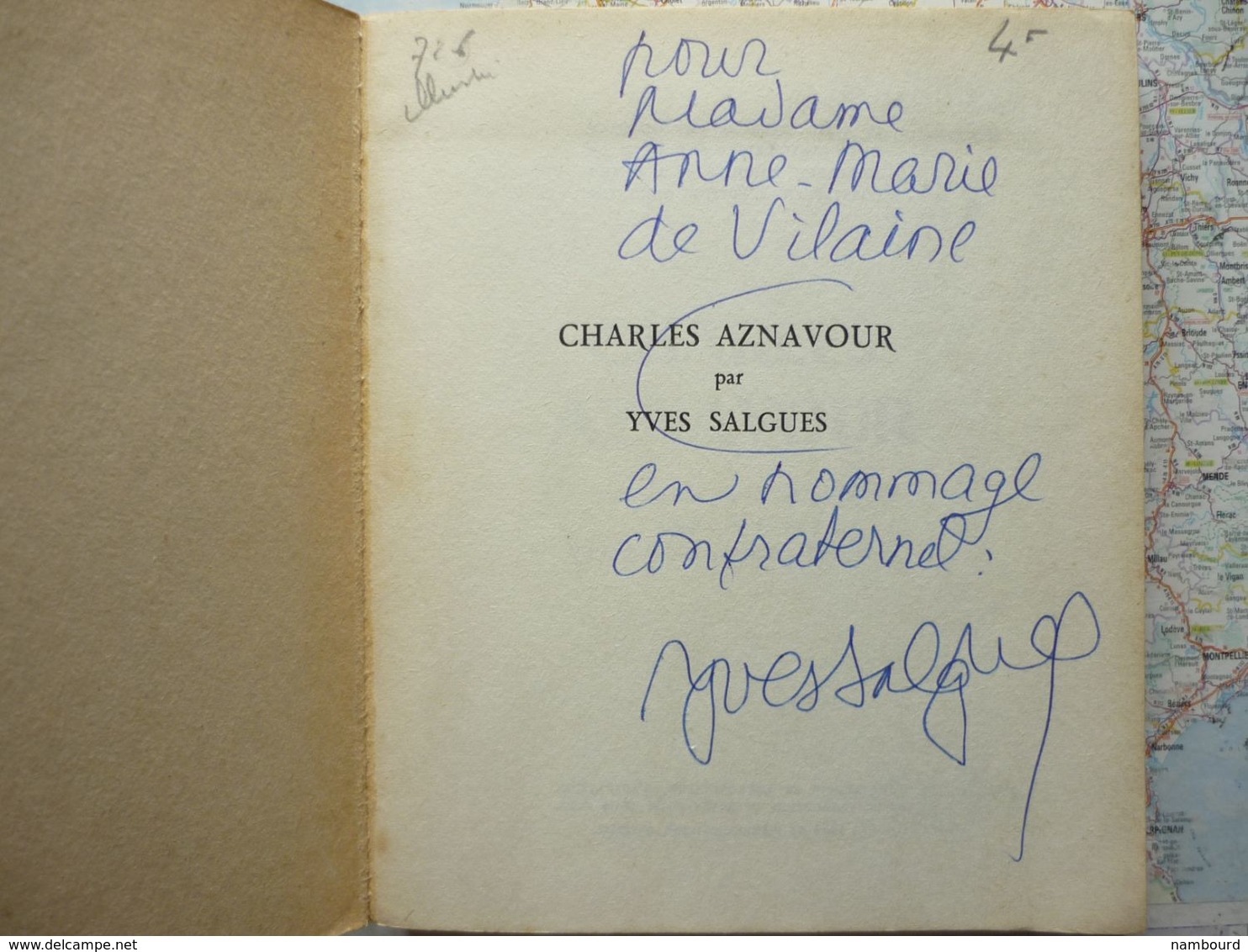 Poésie Et Chansons Seghers éditeur Chansons D'aujourd'hui Charles Aznavour Par Yves Salgues 1964 Avec Dédicace Y.Salgues - Franse Schrijvers