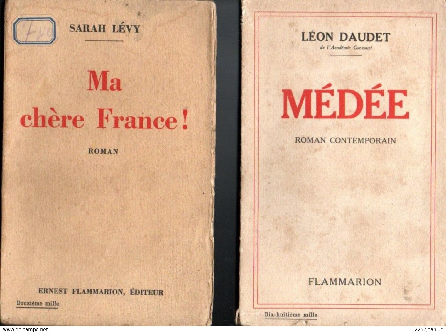 Lot 4 Livres Editions Divers  - Esquisses Anglaises - Master Lou Po To -  Médée - Ma Chère France  -  De 1930 à 1949 - Lotti E Stock Libri