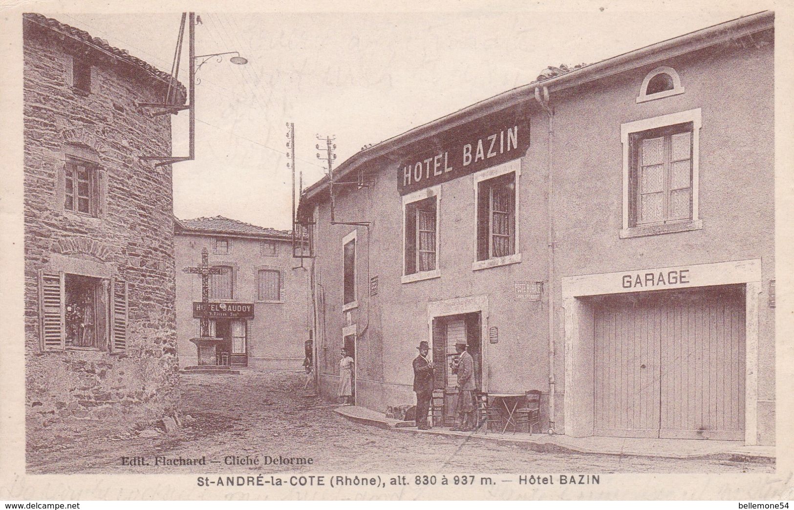 Cpa Dept 69 - St-André-la-Côte - Hôtel Bazin (voir Scan Recto-verso) - Saint-André-la-Côte