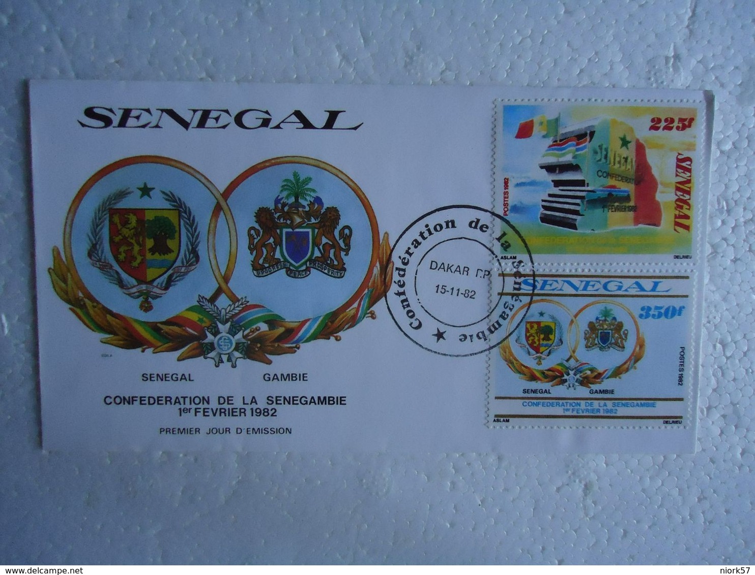 SENEGAL   FDC  SENEGAL- GAMBIA - Senegal (1960-...)