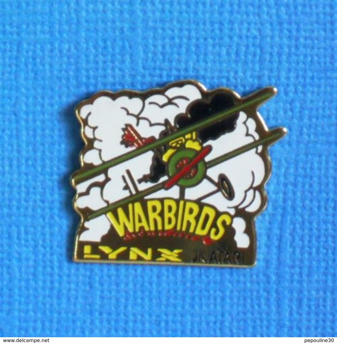 1 PIN'S //  ** VIDÉO GAMES / WARBIRDS / LYNX / ATARI ** . (Défi Lynx Atari 3615) - Spelletjes