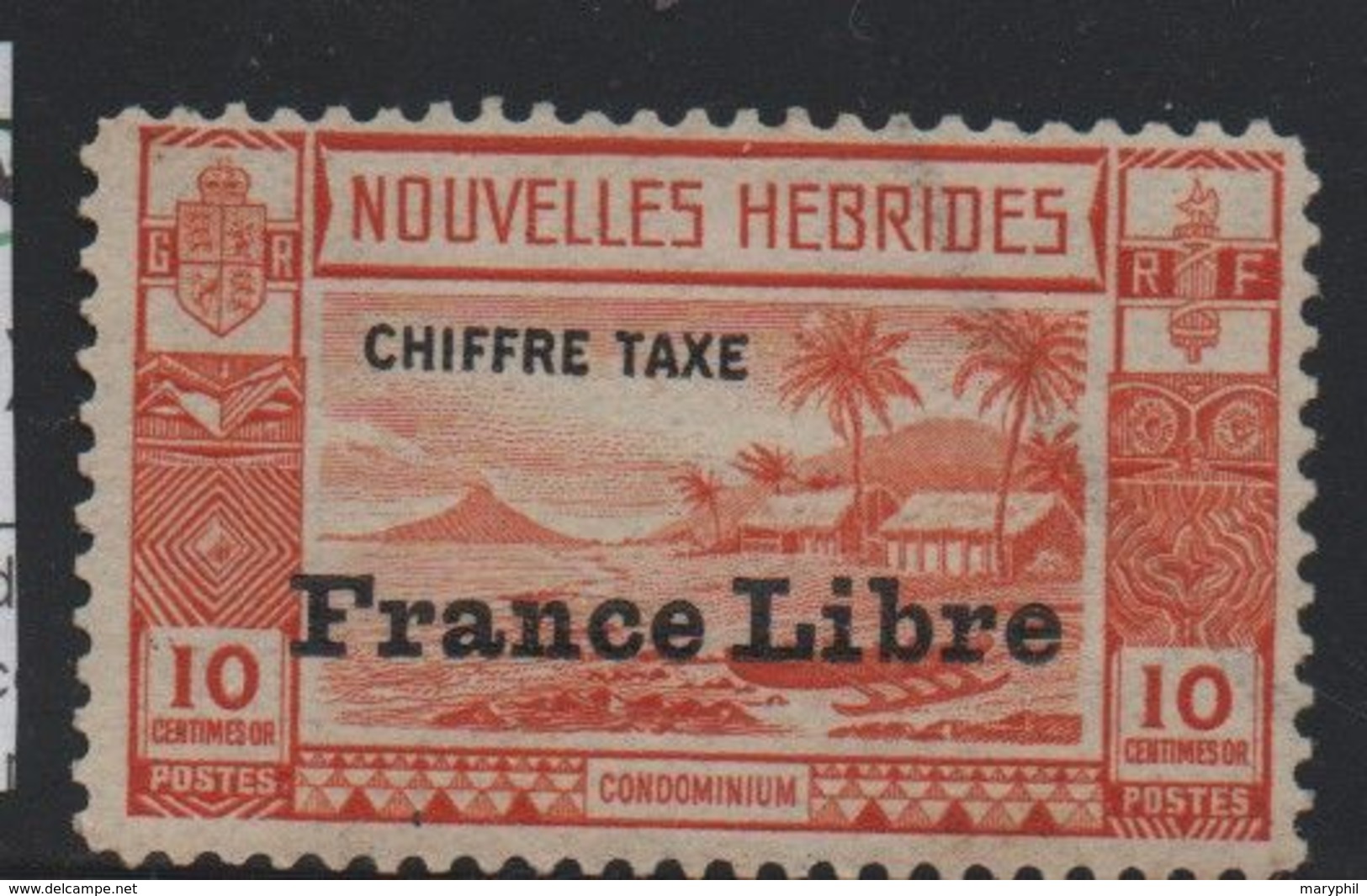 LOT 34 - NOUVELLES HEBRIDES TAXE N° 22 * Dents Courtes - Cote 19.00 € - Unused Stamps