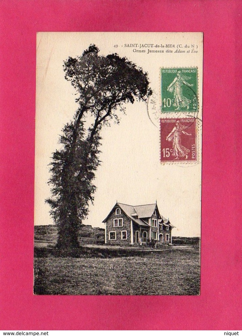22 Côtes D'Armor, SAINT JACUT DE LA MER, Ormes Jumeaux Dits Adam Et Eve, 1927, () - Saint-Jacut-de-la-Mer