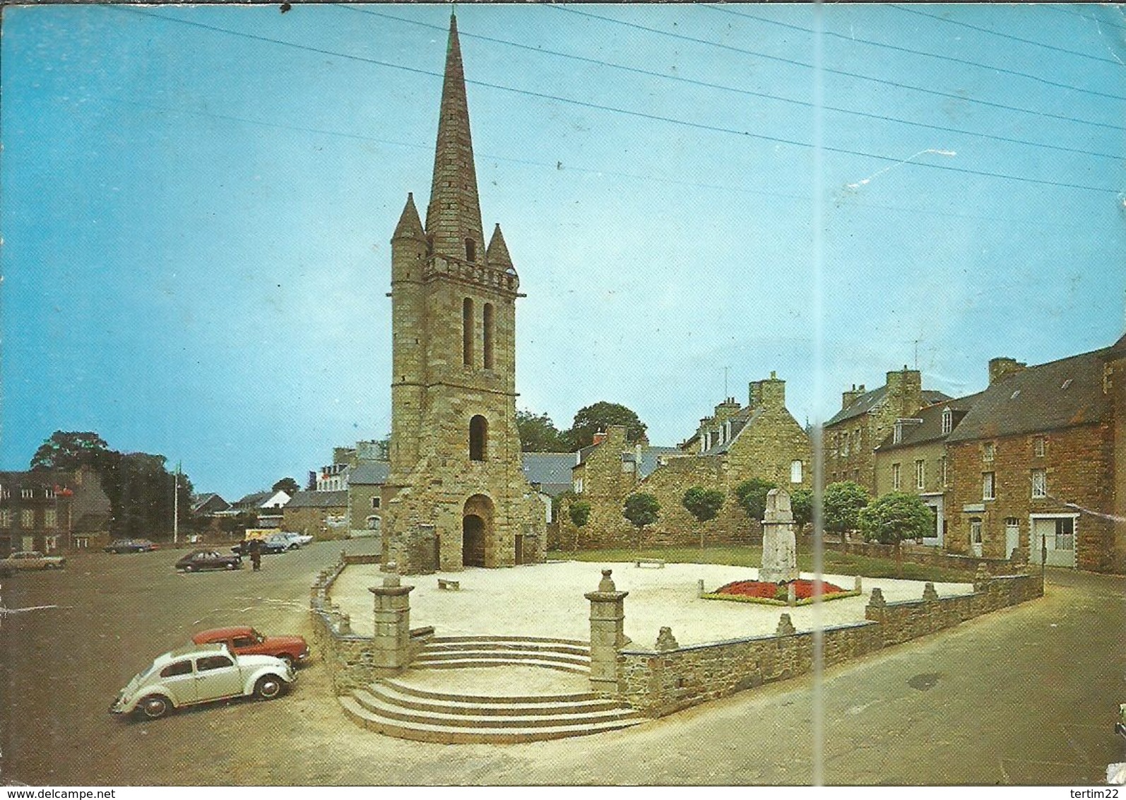 ( PAIMPOL    ) ( 22 COTES DU NORD )( THEODORE BOTREL )( BARDE BRETON  )VIEUX CLOCHER .SQUARE BOTREL - Paimpol