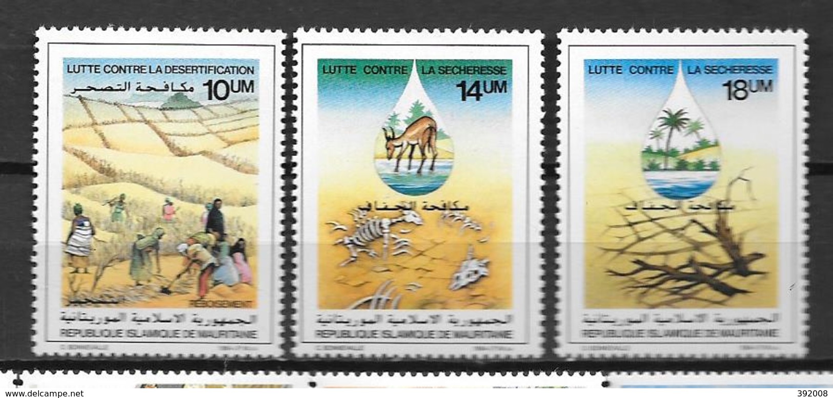 1985 - 561 à 563 **MNH - Lutte Contre La Désertification - 2 - Mauritania (1960-...)