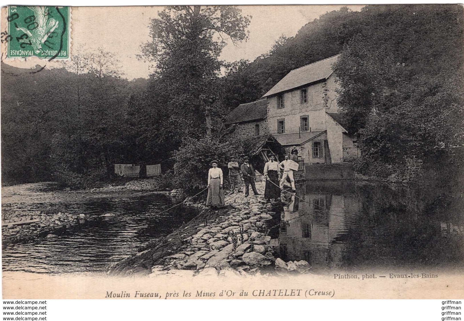 ENVIRONS LES MINES D'OR DU CHATELET LE MOULIN FUSEAU 1909 TBE - Sonstige & Ohne Zuordnung