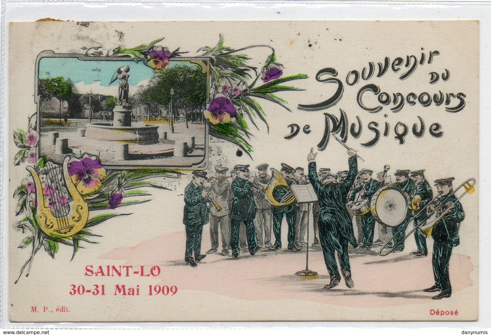 50  St LO         Souvenir Du Concours De Musique Du 30-31 Mai 1909 - Saint Lo