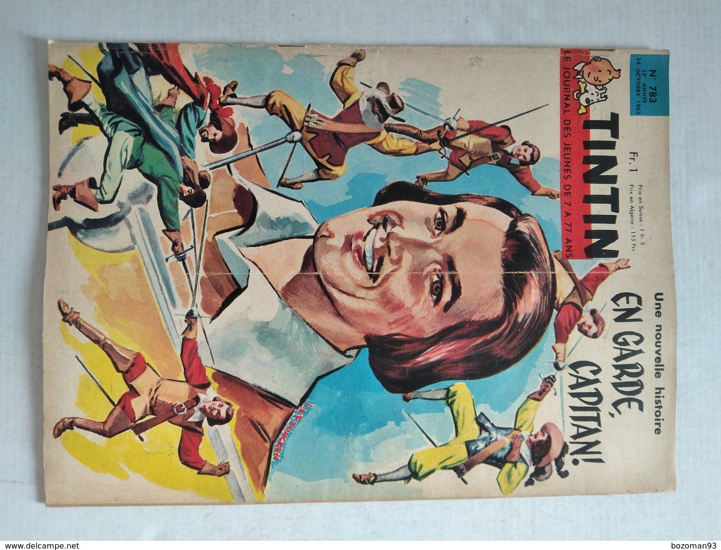 TINTIN N° 783 ANTOINE DE BOUGAINVILLE (4p) + MAX LINDER ( 2p ) + LA SIMCA 1500 (1p) COVER FUNCKEN - Tintin