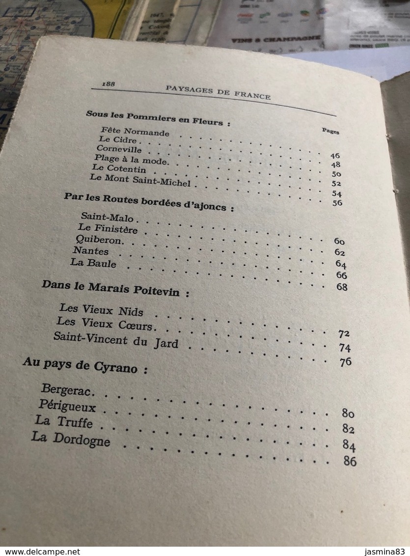 Paysage de France (livre de 190 pages de 13 cm sur 17 cm)