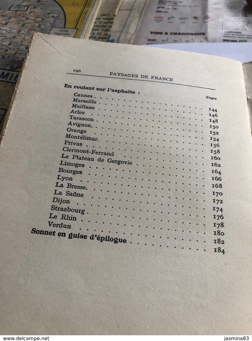 Paysage de France (livre de 190 pages de 13 cm sur 17 cm)