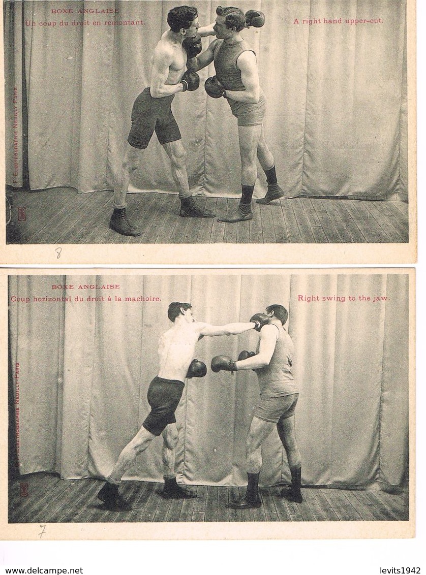 2 CARTES POSTALES - BOXE ANGLAISE - - Boxing