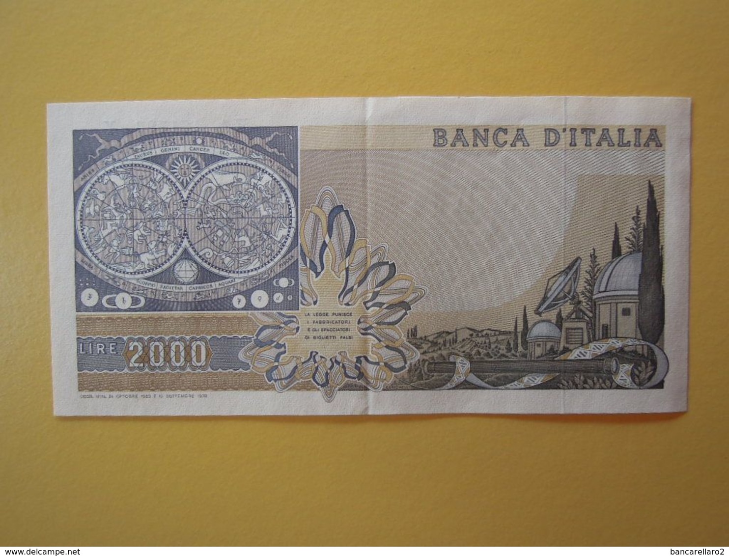 2000 LIRE  GALILEO  - Banconota SPLENDIDA Super - 2000 Lire