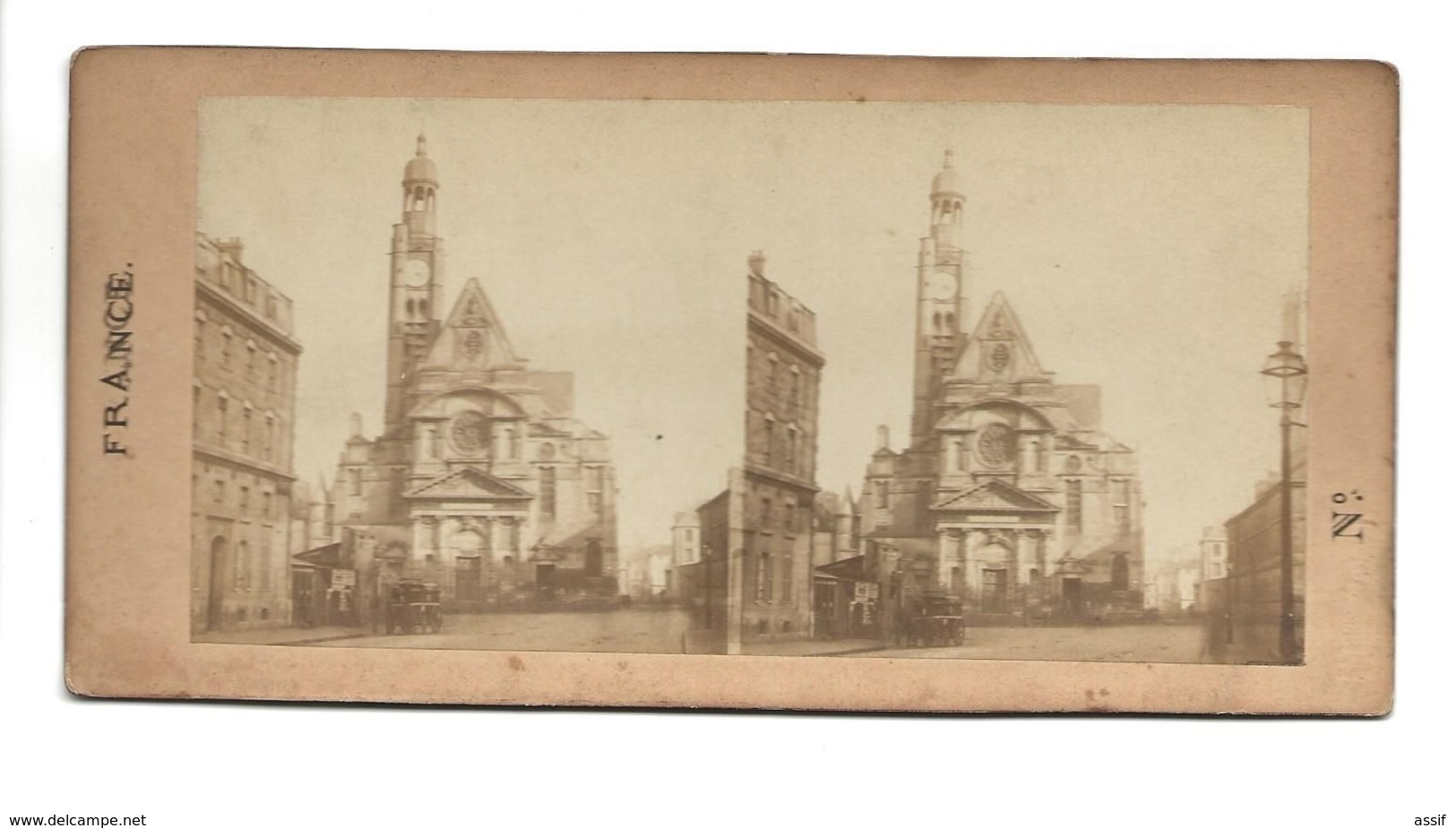 PARIS SAINT ETIENNE DU MONT PHOTO STEREO CIRCA 1860 /FREE SHIPPING R - Photos Stéréoscopiques